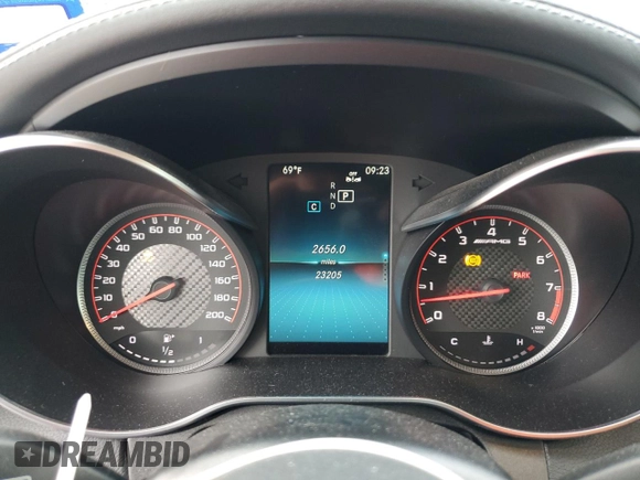 2019 Mercedes-Benz C 63 S AMG with VIN WDDWJ8HB5KF871493, listed as a Copart auction lot 85534294 with 23,205 mi miles and Salvage title. Bid and sale history available at DreamBid. Image 9.
