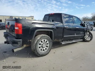 2017 GMC Sierra 2500HD Denali with VIN 1GT12UEY6HF190500, listed as a Copart auction lot 87604575 with 0 mi miles and Salvage Title. Bid and sale history available at carsss.com. Image 3.