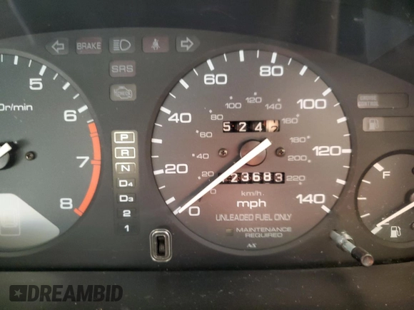 1995 Honda Accord LX with VIN JHMCD5638SC054503, listed as a Copart auction lot 43635955 with 123,683 mi miles and Salvage Title. Bid and sale history available at carsss.com. Image 9.
