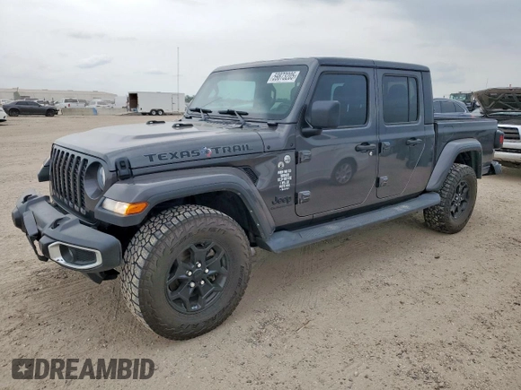 2021 Jeep Gladiator Willys с VIN 1C6HJTAG9ML606731, выставлен на аукционе Copart как лот 59873205 с пробегом 84 811 миль миль и Списание • Salvage title. История ставок и продаж доступна на DreamBid. Изображение 1.