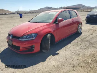 2015 Volkswagen Golf GTI S with VIN 3VWYT7AU3FM046333, listed as a Copart auction lot 61558934 with 23,010 mi miles and Salvage Title. Bid and sale history available at carsss.com. Image 1.