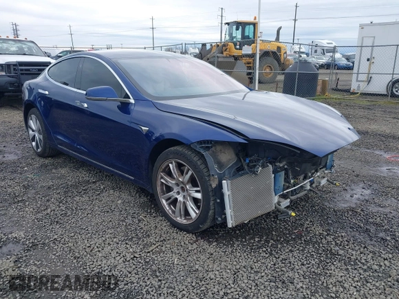 2017 Tesla Model S 100D with VIN 5YJSA1E25HF184502, listed as a IAAI auction lot 41834310 with 92,887 mi miles and . Bid and sale history available at DreamBid. Image 1.