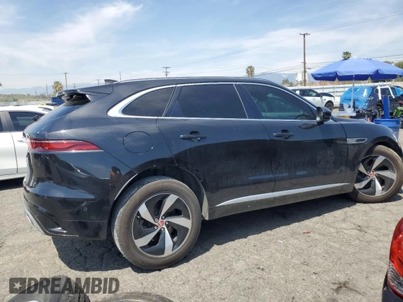 2021 Jaguar F-Pace S with VIN SADCJ2EU4MA666915, listed as a Copart auction lot 51481274 with 49,132 mi miles and Salvage title. Bid and sale history available at DreamBid. Image 3.