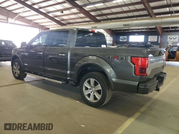 2018 Ford F-150 XL with VIN 1FTEW1EG1JFA53305, listed as a Copart auction lot 55466995 with 213,217 mi miles and Clean Title. Bid and sale history available at carsss.com. Image 2.