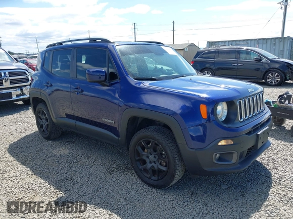 2017 Jeep Renegade Latitude with VIN ZACCJBBBXHPF90329, listed as a IAAI auction lot 42174291 with 72,295 mi miles and . Bid and sale history available at DreamBid. Image 1.