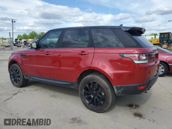 2016 Land Rover Range Rover Sport HSE z VIN SALWR2VF0GA563782, wystawiony jako Copart lot #56096865 z przebiegiem 92 057 mil mil oraz Szkoda całkowita • Salvage title. Historia ofert i sprzedaży dostępna na DreamBid. Obrazek 2.