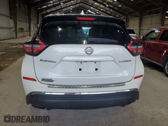 2019 Nissan Murano Platinum z VIN 5N1AZ2MJ6KN124932, wystawiony jako Copart lot #54419415 z przebiegiem 83 300 mil mil oraz Szkoda całkowita • Salvage title. Historia ofert i sprzedaży dostępna na DreamBid. Obrazek 6.