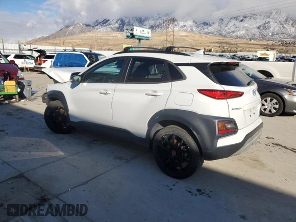 2021 Hyundai Kona Night Edition with VIN KM8K6CA54MU680756, listed as a Copart auction lot 87264254 with 45,906 mi miles and Salvage Title. Bid and sale history available at DreamBid. Image 2.