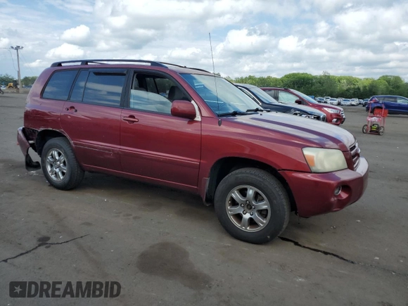 2005 Toyota Highlander z VIN JTEEP21A250113777, wystawiony jako Copart lot #58833735 z przebiegiem 176 285 mil mil oraz Szkoda całkowita • Salvage title. Historia ofert i sprzedaży dostępna na DreamBid. Obrazek 4.