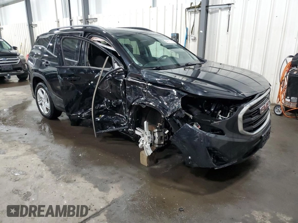 2018 GMC Terrain SLE with VIN 3GKALTEX3JL290777, listed as a Copart auction lot 46810135 with 52,437 mi miles and Salvage Title. Bid and sale history available at carsss.com. Image 4.