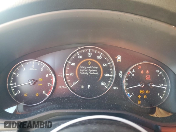 2023 Mazda 3 2.5 Turbo with VIN JM1BPBJY6P1618707, listed as a Copart auction lot 64999854 with 1,671 mi miles and Salvage title. Bid and sale history available at DreamBid. Image 9.