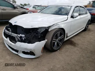2019 BMW 7 Series 740i with VIN WBA7E2C57KB217178, listed as a Copart auction lot 44289243 with 0 mi miles. Bid and sale history available at carsss.com. Image 1.
