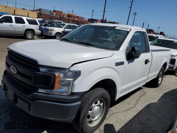 2020 Ford F-150 XL with VIN 1FTMF1CB5LKD02203, listed as a Copart auction lot 41440295 with 110,358 mi miles and Salvage Title. Bid and sale history available at carsss.com. Image 1.