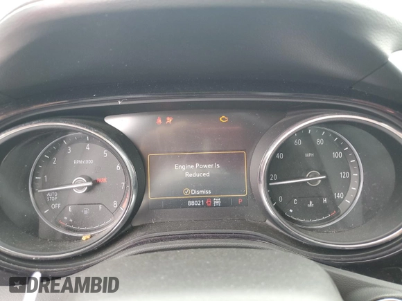 2022 Buick Encore GX Essence with VIN KL4MMGSL3NB011134, listed as a Copart auction lot 57134005 with 88,021 mi miles and Salvage title. Bid and sale history available at DreamBid. Image 9.