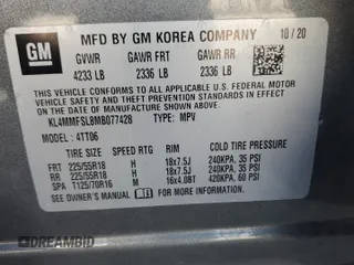 2021 Buick Encore GX Essence z VIN KL4MMFSL8MB077428, wystawiony jako Copart lot #71731754 z przebiegiem 51 432 mil mil oraz Szkoda całkowita • Salvage title. Historia ofert i sprzedaży dostępna na DreamBid. Obrazek 14.