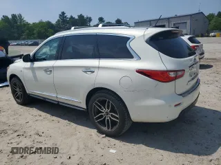 2014 Infiniti QX60 with VIN 5N1AL0MM0EC538966, listed as a Copart auction lot 60871735 with 99,479 mi miles and Salvage title. Bid and sale history available at DreamBid. Image 2.
