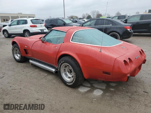 1978 Chevrolet Corvette z VIN 1Z8748S430085, wystawiony jako Copart lot #80958584 z przebiegiem 1 768 mil mil oraz Szkoda całkowita • Salvage title. Historia ofert i sprzedaży dostępna na DreamBid. Obrazek 2.