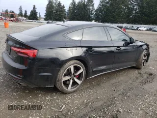 2023 Audi A5 Sportback S line Premium Plus with VIN WAUFACF55PA019396, listed as a Copart auction lot 46191885 with 7,404 mi miles and Salvage Title. Bid and sale history available at carsss.com. Image 3.