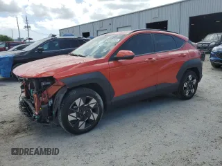 2024 Hyundai Kona SEL with VIN KM8HB3AB2RU115599, listed as a Copart auction lot 50888805 with 9,738 mi miles and Salvage Title. Bid and sale history available at carsss.com. Image 1.