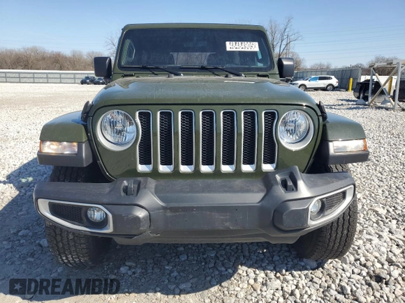 2022 Jeep Wrangler Unlimited Sahara with VIN 1C4HJXEN2NW151228, listed as a Copart auction lot 48484905 with 43,351 mi miles and Clean Title. Bid and sale history available at DreamBid. Image 5.