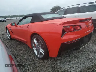 2016 Chevrolet Corvette 2LT with VIN 1G1YD3D72G5102468, listed as a Copart auction lot 74016444 with 0 mi miles and Salvage Title. Bid and sale history available at carsss.com. Image 2.