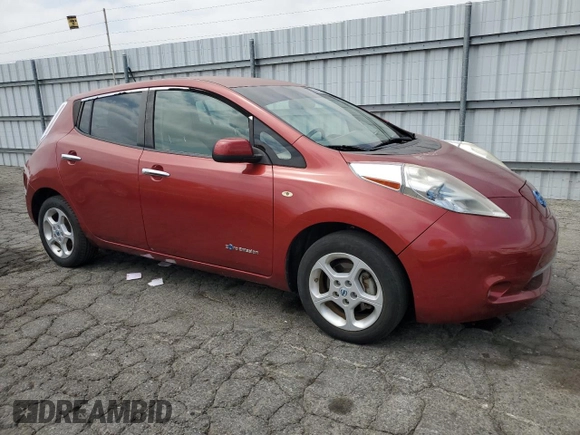 2012 Nissan LEAF SL with VIN JN1AZ0CP1CT025305, listed as a Copart auction lot 54273085 with 48,575 mi miles and Clean Title. Bid and sale history available at carsss.com. Image 4.