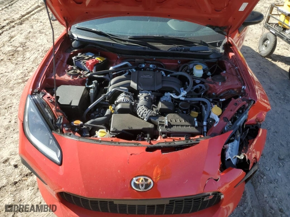 2024 Toyota GR86 with VIN JF1ZNBB13R8758185, listed as a Copart auction lot 50626005 with 7,420 mi miles and Salvage Title. Bid and sale history available at carsss.com. Image 13.