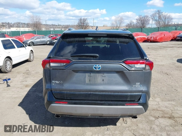 2024 Toyota RAV4 Hybrid SE with VIN 2T3T6RFV0RW051283, listed as a IAAI auction lot 41698931 with 6,465 mi miles and . Bid and sale history available at DreamBid. Image 17.
