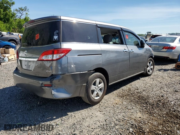 2015 Nissan Quest SV with VIN JN8AE2KP2F9129975, listed as a Copart auction lot 50630875 with 0 mi miles and Salvage Title. Bid and sale history available at carsss.com. Image 3.