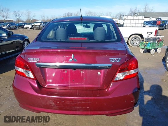 2018 Mitsubishi Mirage G4 ES with VIN ML32F3FJXJHF14343, listed as a IAAI auction lot 41847739 with 95,302 mi miles. Bid and sale history available at carsss.com. Image 16.