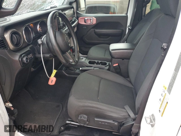 2020 Jeep Wrangler Unlimited Willys with VIN 1C4HJXDN3LW129737, listed as a Copart auction lot 80152464 with 97,700 mi miles and Salvage title. Bid and sale history available at DreamBid. Image 7.
