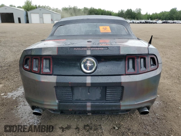 2013 Ford Mustang V6 with VIN 1ZVBP8EMXD5213980, listed as a Copart auction lot 60423625 with 220,419 mi miles and Salvage title. Bid and sale history available at DreamBid. Image 6.