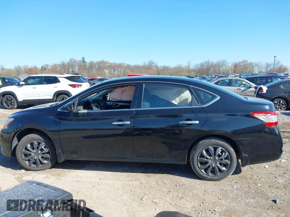 2015 Nissan Sentra S with VIN 3N1AB7AP7FY227075, listed as a IAAI auction lot 41983590 with 115,122 mi miles. Bid and sale history available at carsss.com. Image 14.