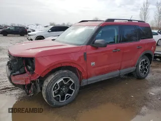 2021 Ford Bronco Sport Big Bend z VIN 3FMCR9B62MRB31764, wystawiony jako Copart lot #47859325 z przebiegiem 59 182 mil mil oraz Czysty tytuł • Clean title. Historia ofert i sprzedaży dostępna na DreamBid. Obrazek 1.