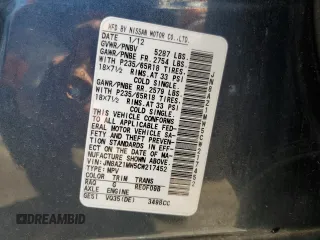 2012 Nissan Murano SL with VIN JN8AZ1MW5CW217452, listed as a Copart auction lot 70659414 with 158,461 mi miles and Salvage Title. Bid and sale history available at carsss.com. Image 13.