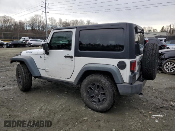 2015 Jeep Wrangler Sport with VIN 1C4AJWAG1FL525429, listed as a Copart auction lot 43033025 with 93,972 mi miles and Salvage title. Bid and sale history available at DreamBid. Image 2.