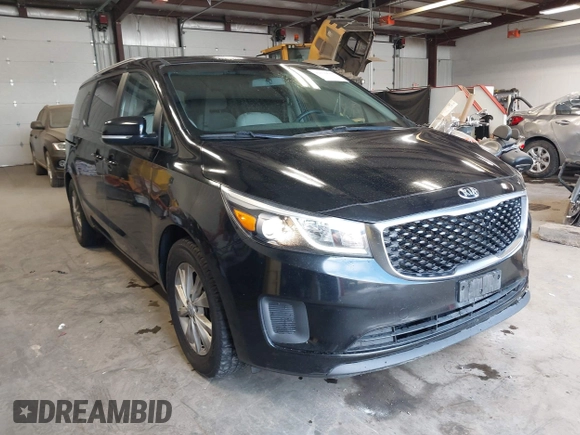 2016 Kia Sedona LX with VIN KNDMB5C14G6191796, listed as a IAAI auction lot 42130638 with 141,099 mi miles and . Bid and sale history available at DreamBid. Image 1.