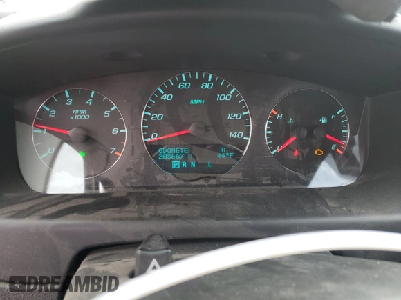 2016 Chevrolet Impala LTZ with VIN 2G1WC5E31G1115148, listed as a Copart auction lot 51202345 with 205,667 mi miles and Salvage Title. Bid and sale history available at DreamBid. Image 9.