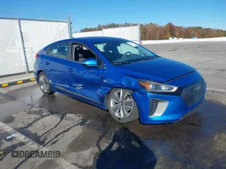 2018 Hyundai Ioniq Limited z VIN KMHC05LC7JU091760, wystawiony jako IAAI lot #40748696 z przebiegiem 67 361 mil mil oraz . Historia ofert i sprzedaży dostępna na DreamBid. Obrazek 1.