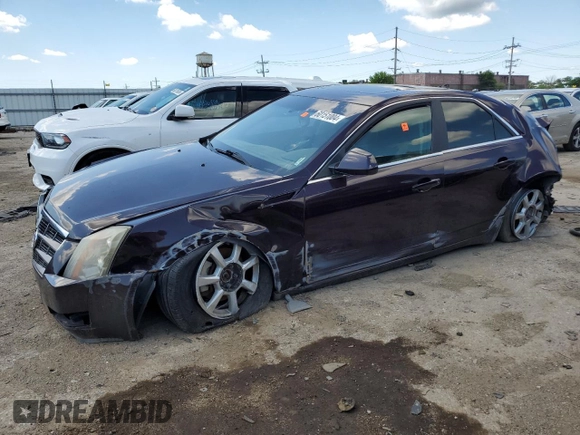 2009 Cadillac CTS AWD w/1SA with VIN 1G6DG577690160882, listed as a Copart auction lot 76880114 with 0 mi miles and Salvage Title. Bid and sale history available at carsss.com. Image 1.