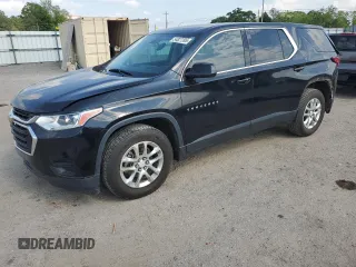 2020 Chevrolet Traverse LS z VIN 1GNERFKW9LJ137511, wystawiony jako Copart lot #54827395 z przebiegiem 131 655 mil mil oraz Nie do naprawy • Non repairable. Historia ofert i sprzedaży dostępna na DreamBid. Obrazek 1.
