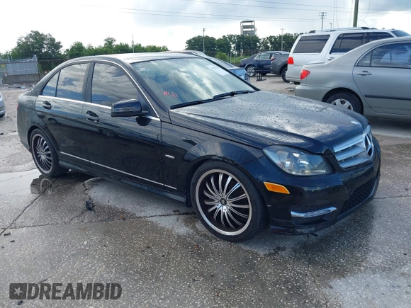 2012 Mercedes-Benz C 250 Sport with VIN WDDGF4HB7CR195451, listed as a IAAI auction lot 42675323 with 159,457 mi miles and . Bid and sale history available at DreamBid. Image 1.