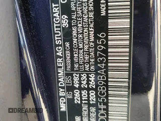 2011 Mercedes-Benz E-Class E 350 Luxury with VIN WDDHF5GB9BA437956, listed as a Copart auction lot 54379735 with 0 mi miles and Salvage Title. Bid and sale history available at carsss.com. Image 13.