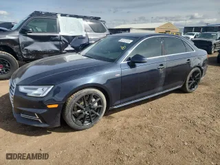 2017 Audi A4 Premium Plus with VIN WAUENAF40HN022325, listed as a Copart auction lot 49175105 with 83,471 mi miles and Salvage Title. Bid and sale history available at carsss.com. Image 1.
