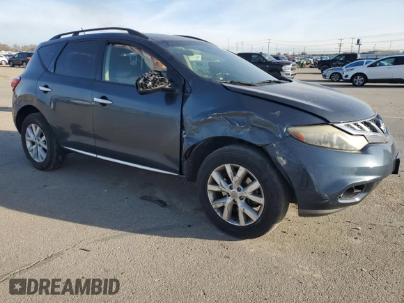 2013 Nissan Murano SV with VIN JN8AZ1MW3DW323514, listed as a Copart auction lot 48353255 with 125,284 mi miles and Salvage Title. Bid and sale history available at carsss.com. Image 4.