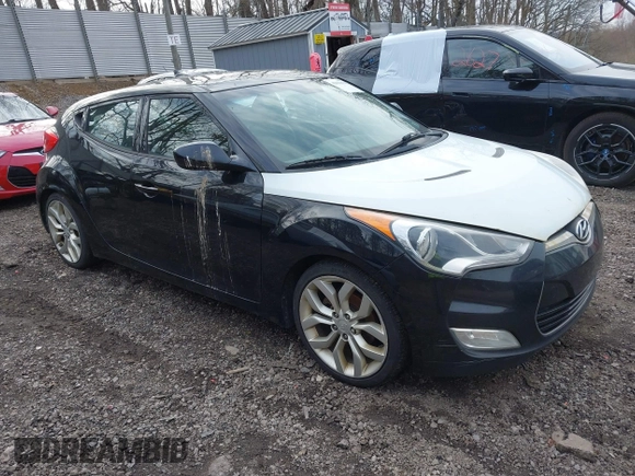 2012 Hyundai Veloster w/Black Int with VIN KMHTC6AD6CU020657, listed as a IAAI auction lot 42031670 with 187,585 mi miles and . Bid and sale history available at DreamBid. Image 1.
