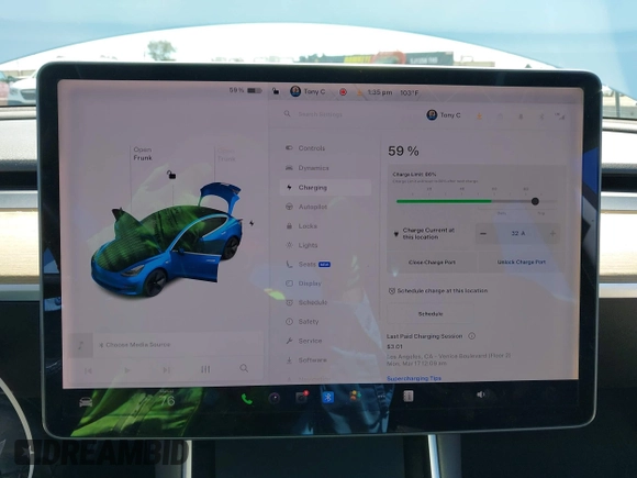 2019 Tesla Model 3 Mid Range with VIN 5YJ3E1EA1KF422983, listed as a IAAI auction lot 41861334 with 53,017 mi miles. Bid and sale history available at carsss.com. Image 17.