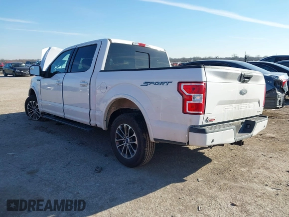 2020 Ford F-150 XL with VIN 1FTEW1C49LKE58525, listed as a IAAI auction lot 41578282 with 1 mi miles. Bid and sale history available at carsss.com. Image 3.
