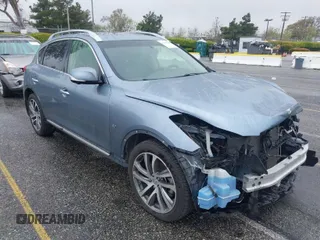 2017 Infiniti QX50 with VIN JN1BJ0RP7HM386297, listed as a IAAI auction lot 41919307 with 62,699 mi miles. Bid and sale history available at carsss.com. Image 1.