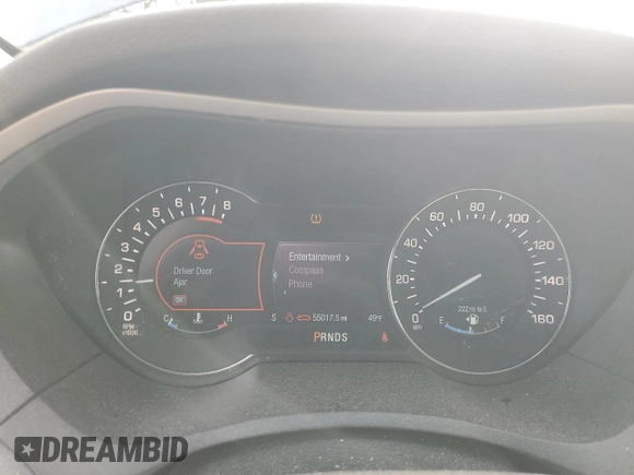 2013 Lincoln MKZ with VIN 3LN6L2JK3DR807983, listed as a Copart auction lot 46877285 with 55,017 mi miles and Salvage Title. Bid and sale history available at carsss.com. Image 9.